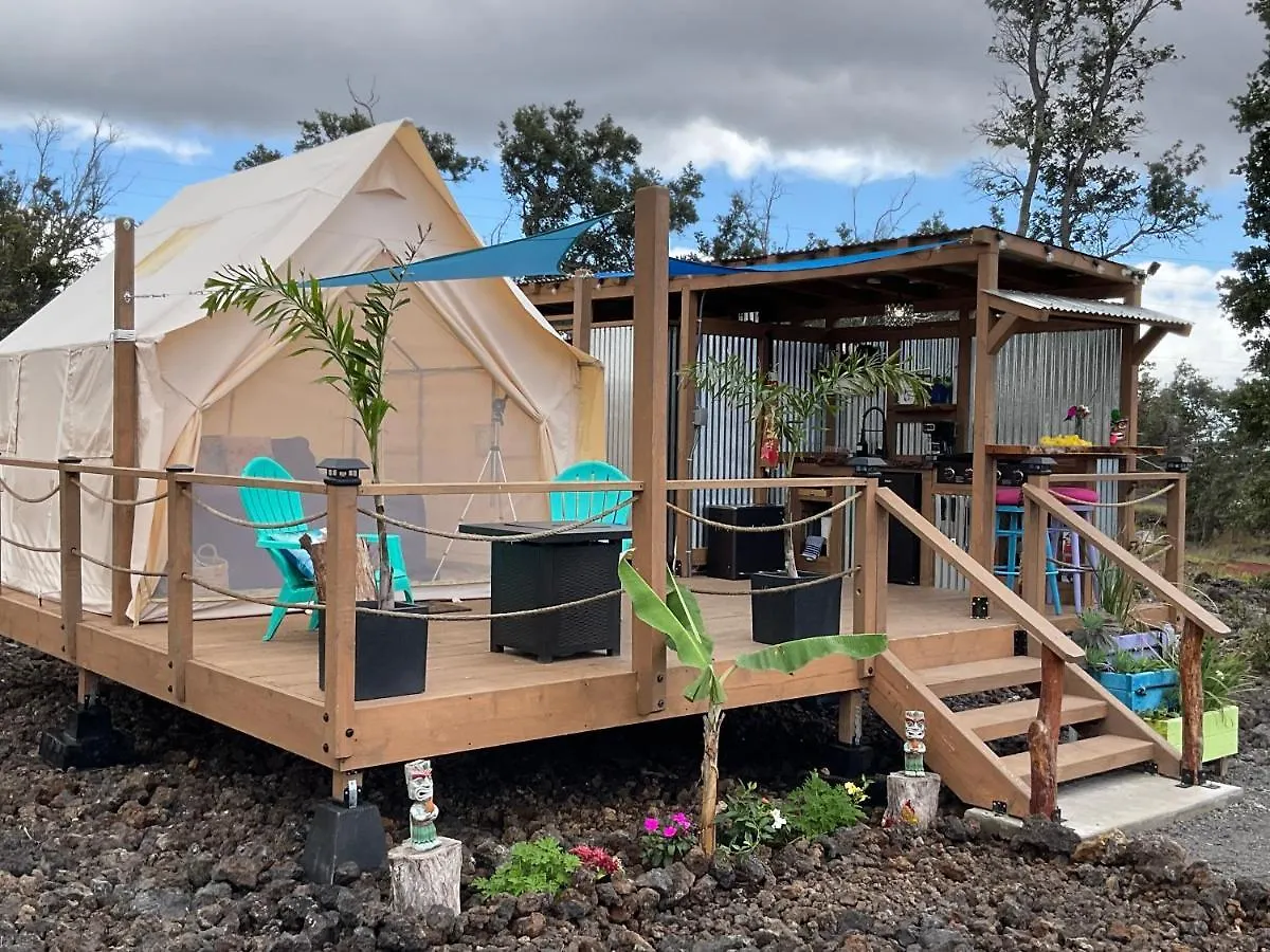 Luxury tent Tiki Cabana Hotel Hawaiian Ocean View